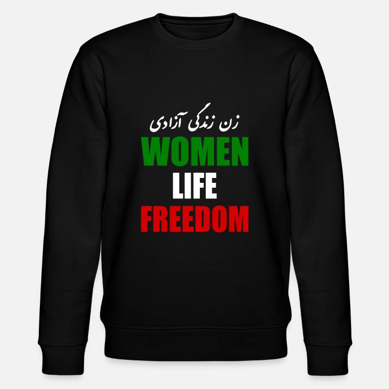 Women life freedom - Sweat bio CHANGER Stanley/Stella Unisexe - noir