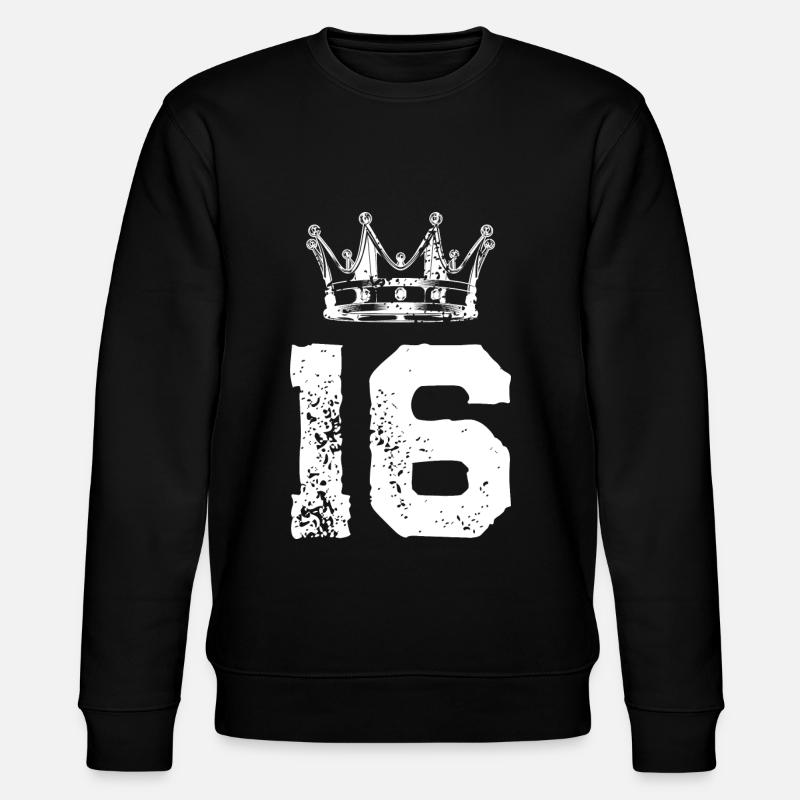 16 Couronne numérique - Sweat bio CHANGER Stanley/Stella Unisexe - noir