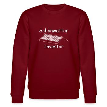 Schönwetter Investor - Stanley/Stella Unisex Bio-Sweatshirt CHANGER  - Burgunderrot - Vorne - Nik (191cm) & Marisol (170cm)