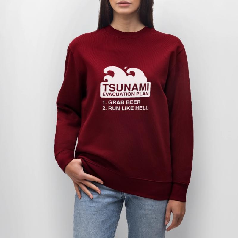 Tsunami Evacuation Plan Stanley/Stella CHANGER Unisex Organic Sweatshirt