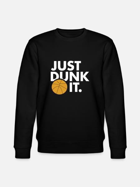 Einfach dunken - Stanley/Stella Unisex Bio-Sweatshirt CHANGER  - Schwarz
