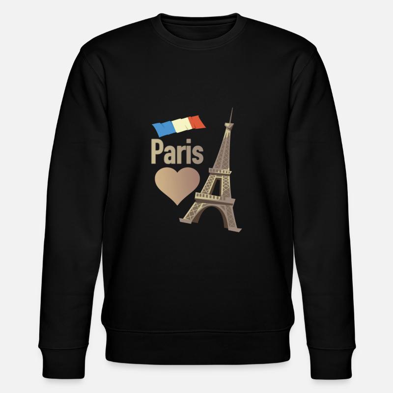 Paris - Stanley/Stella Unisex Bio-Sweatshirt CHANGER  - Schwarz