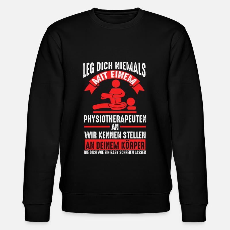 Physiotherapeutin Praxis Physio Geschenk - Stanley/Stella Unisex Bio-Sweatshirt CHANGER - Schwarz