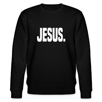 Jésus. - Sweat bio CHANGER Stanley/Stella Unisexe - noir - Devant - Nik (191cm) & Marisol (170cm)