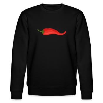 Chili chili poivre rouge - Sweat bio CHANGER Stanley/Stella Unisexe - noir - Devant - Nik (191cm) & Marisol (170cm)
