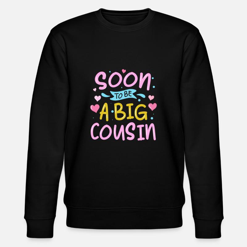 Bientôt un grand cousin - Sweat bio CHANGER Stanley/Stella Unisexe - noir