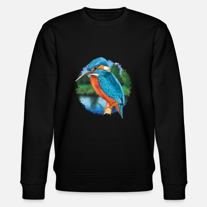 Eisvogel - Stanley/Stella Unisex Bio-Sweatshirt CHANGER  - Schwarz
