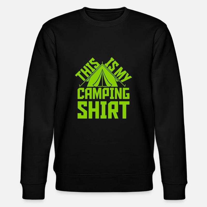 This is my camping - Stanley/Stella CHANGER Unisex Organic Sweatshirt - black