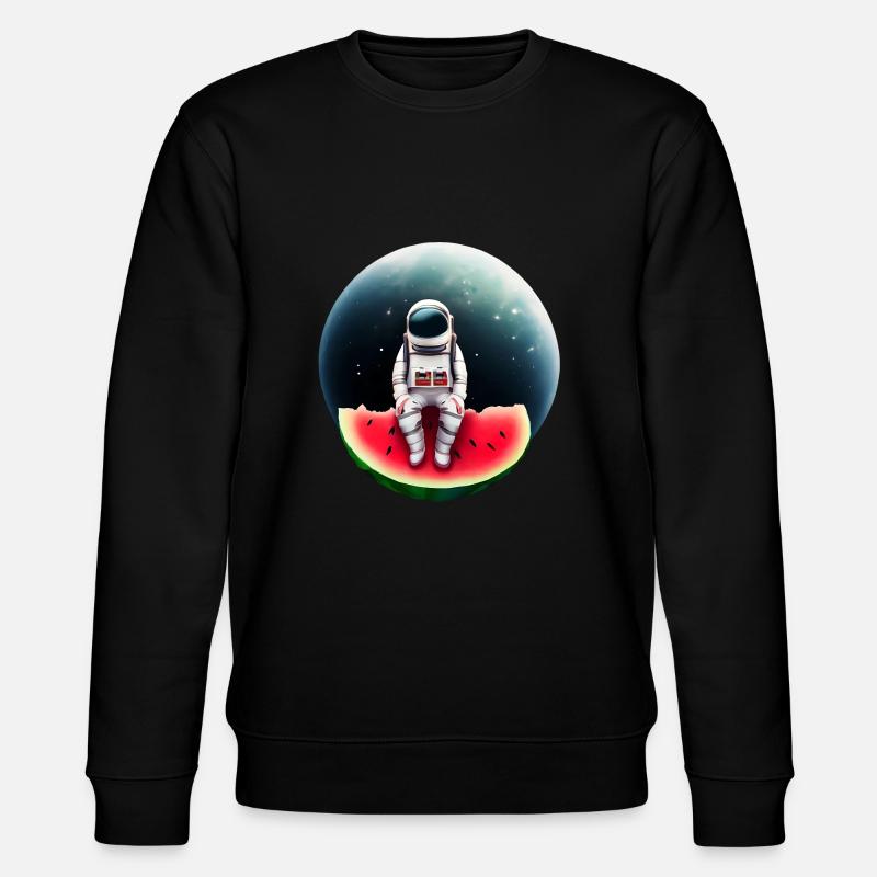 Astronaute sur pastèque - Sweat bio CHANGER Stanley/Stella Unisexe - noir