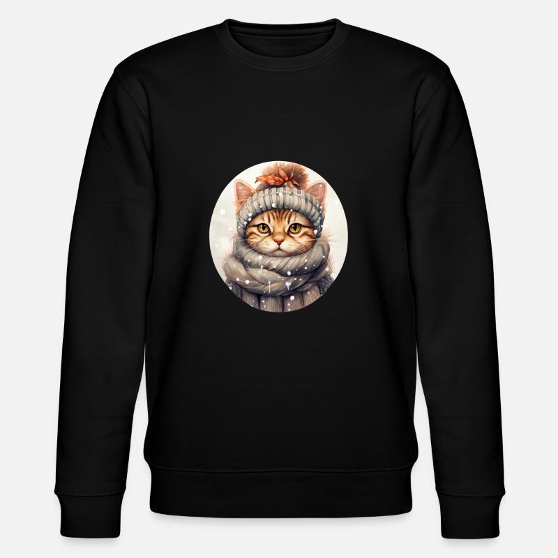 Chat en hiver - Sweat bio CHANGER Stanley/Stella Unisexe - noir