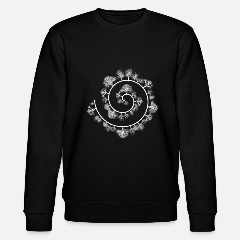 Baum Spirale - Stanley/Stella Unisex Bio-Sweatshirt CHANGER  - Schwarz