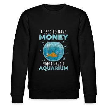 Aquarium Züchter Haustier - Stanley/Stella Unisex Bio-Sweatshirt CHANGER  - Schwarz - Vorne - Nik (191cm) & Marisol (170cm)