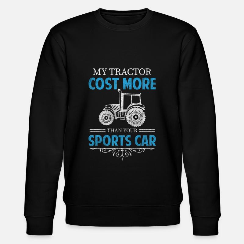 Traktor Anbau Bäuerin - Stanley/Stella Unisex Bio-Sweatshirt CHANGER  - Schwarz