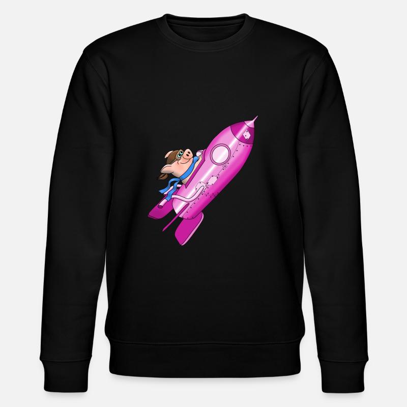 rocket - Stanley/Stella CHANGER Unisex Organic Sweatshirt - black