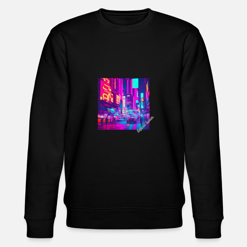 Neon Square - Stanley/Stella CHANGER Unisex Organic Sweatshirt - black