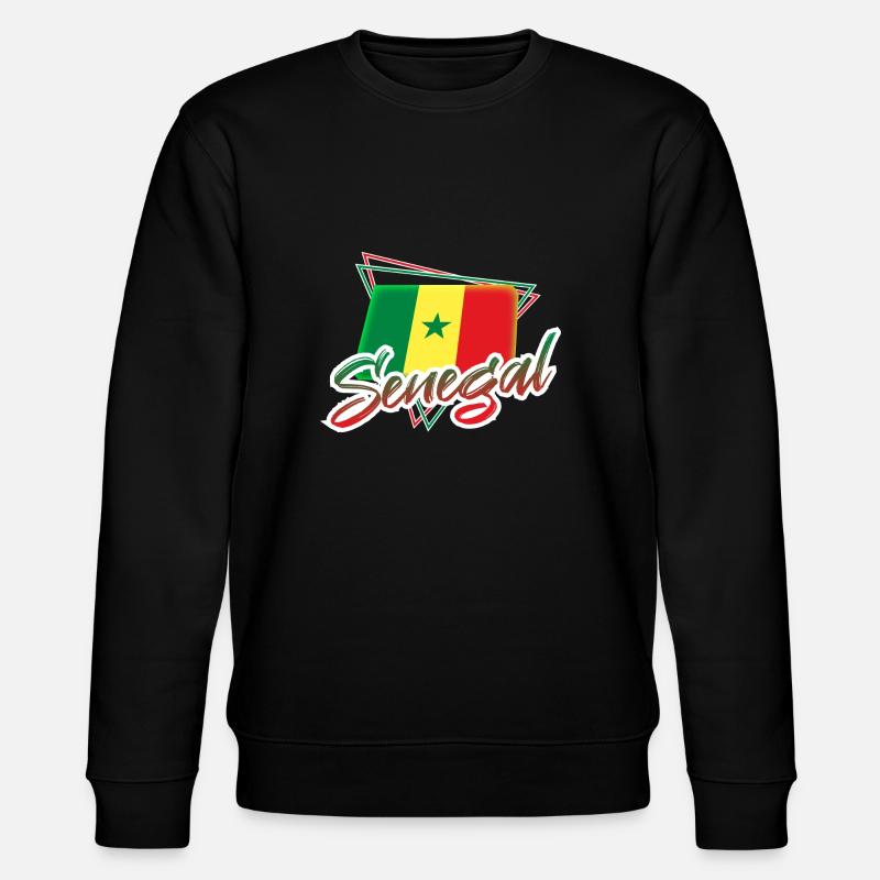Senegal - Stanley/Stella Unisex Bio-Sweatshirt CHANGER  - Schwarz