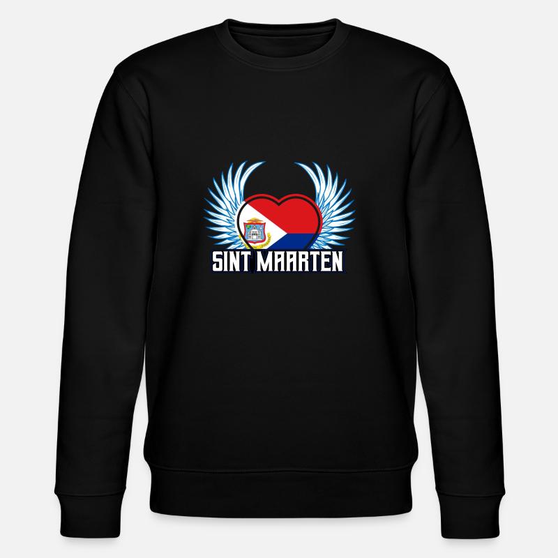 Sint Maarten - Stanley/Stella Unisex Bio-Sweatshirt CHANGER  - Schwarz