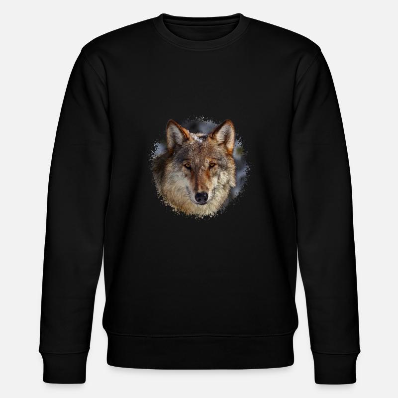 wolf - Stanley/Stella Unisex Bio-Sweatshirt CHANGER  - Schwarz