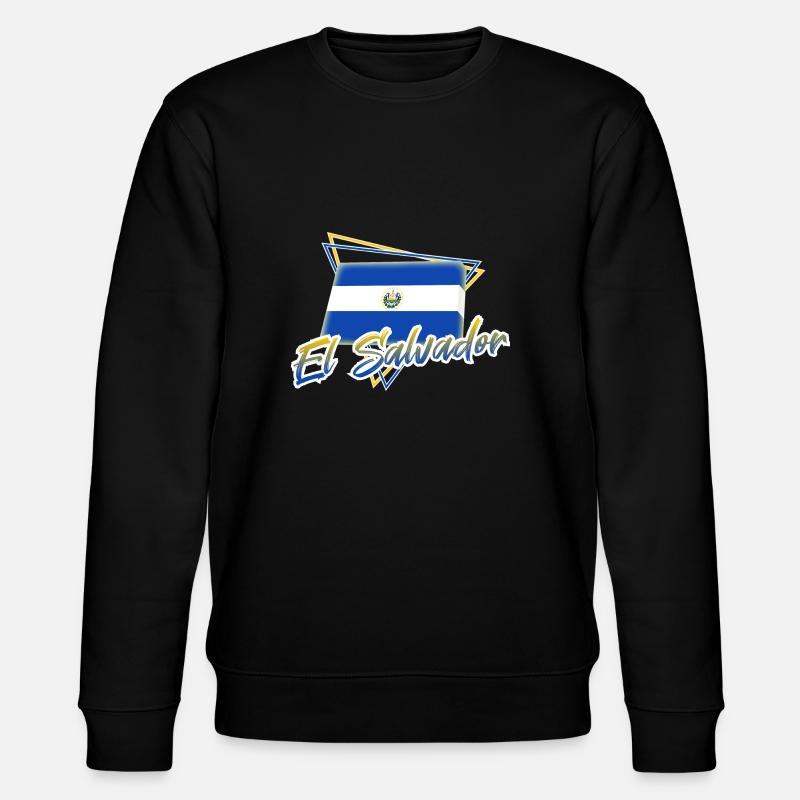 El Salvador - Stanley/Stella Unisex Bio-Sweatshirt CHANGER  - Schwarz
