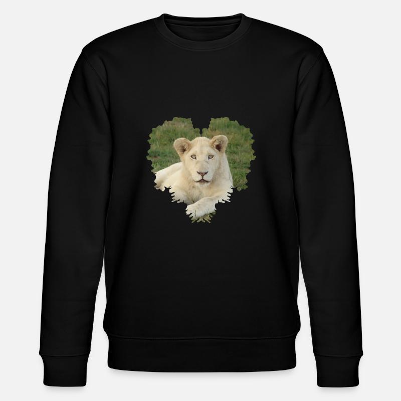 Löwe - Stanley/Stella Unisex Bio-Sweatshirt CHANGER  - Schwarz