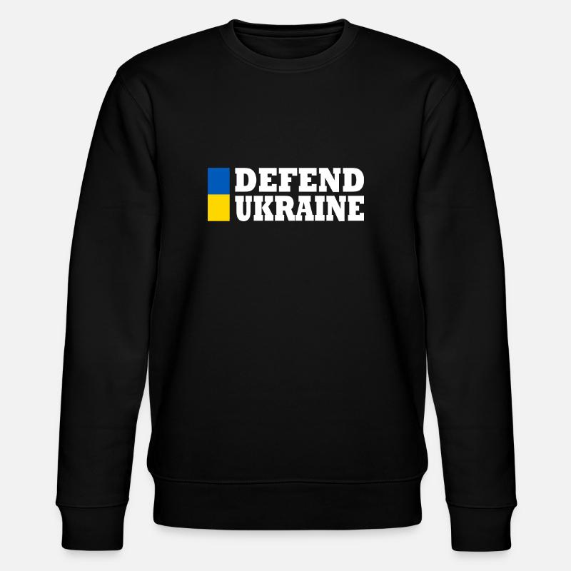 Defend ukraine - Stanley/Stella Unisex Bio-Sweatshirt CHANGER  - Schwarz