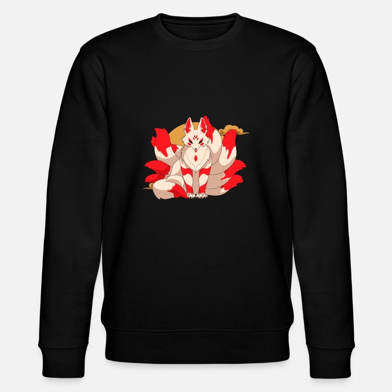 Kitsune fox - Stanley/Stella CHANGER Unisex Organic Sweatshirt - black