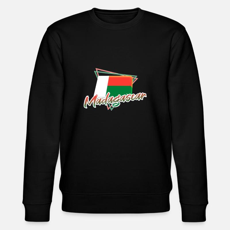 Madagaskar - Stanley/Stella Unisex Bio-Sweatshirt CHANGER  - Schwarz