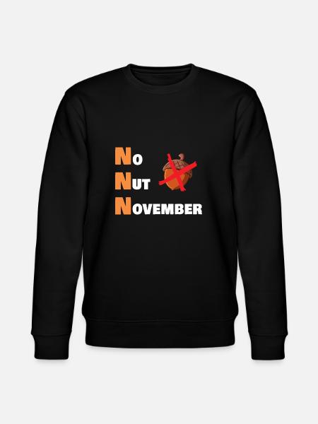 No nut november - Stanley/Stella CHANGER Unisex Organic Sweatshirt - black