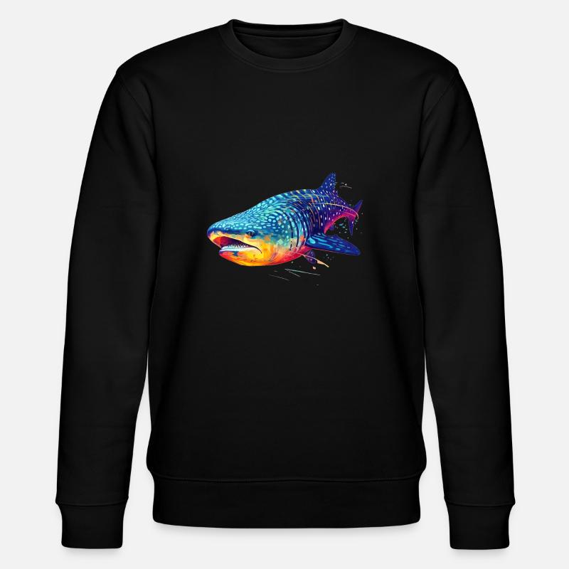 Requin-baleine - Sweat bio CHANGER Stanley/Stella Unisexe - noir