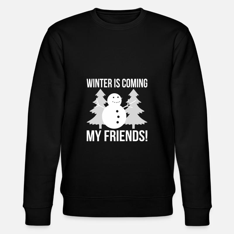 Winter Schneemann - Stanley/Stella Unisex Bio-Sweatshirt CHANGER - Schwarz