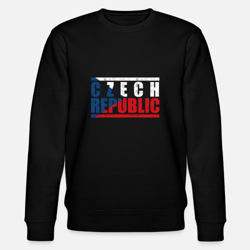Tschechische Republik - Stanley/Stella Unisex Bio-Sweatshirt CHANGER  - Schwarz