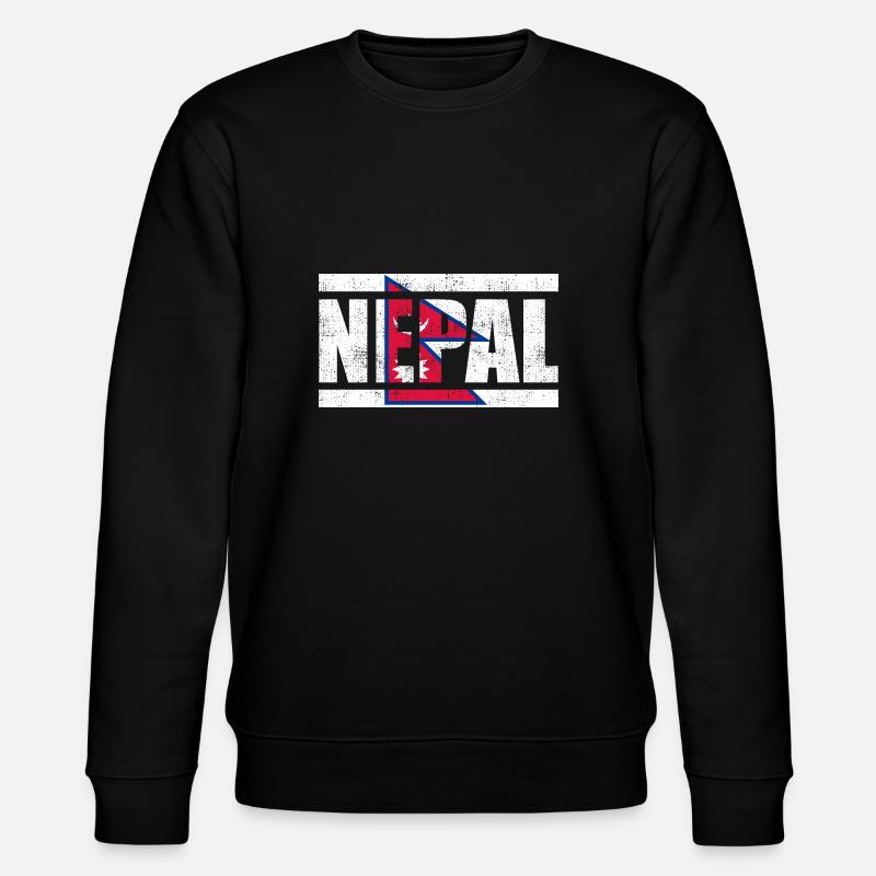 Nepal - Stanley/Stella Unisex Bio-Sweatshirt CHANGER  - Schwarz