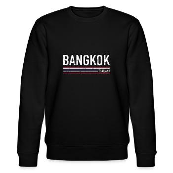 Bangkok - Stanley/Stella Unisex Bio-Sweatshirt CHANGER  - Schwarz - Vorne - Nik (191cm) & Marisol (170cm)