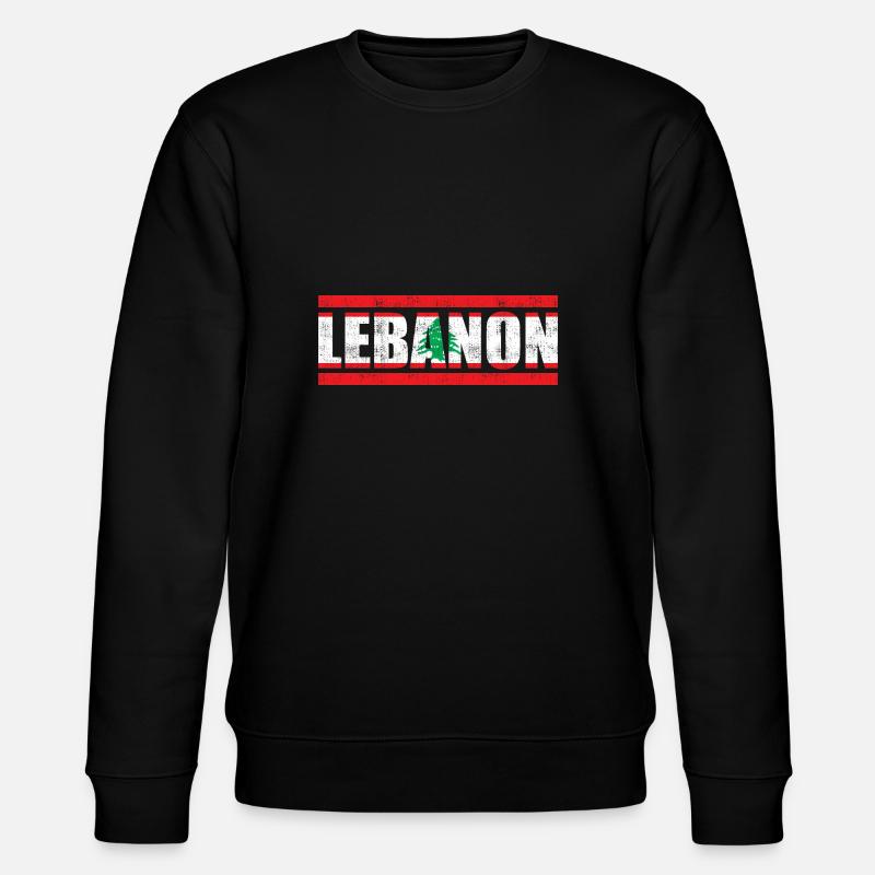 Libanon - Stanley/Stella Unisex Bio-Sweatshirt CHANGER  - Schwarz