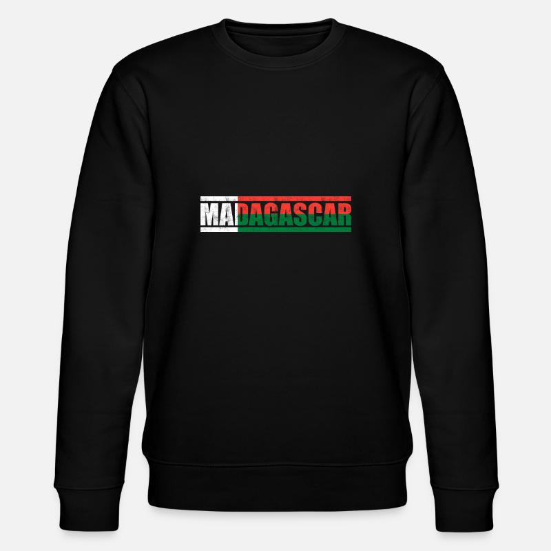 Madagaskar - Stanley/Stella Unisex Bio-Sweatshirt CHANGER  - Schwarz