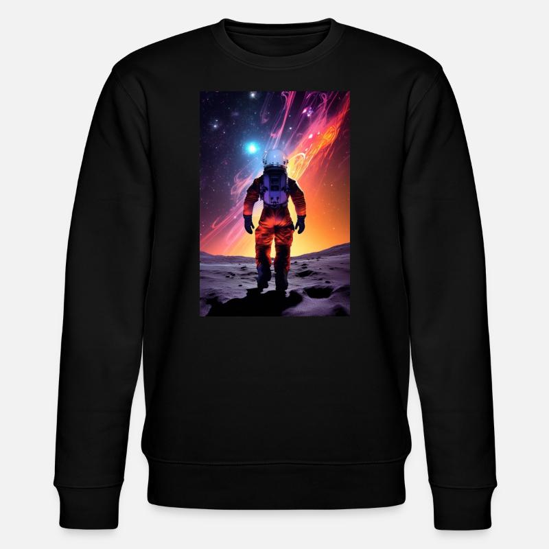 Astronauten Traum - Stanley/Stella Unisex Bio-Sweatshirt CHANGER  - Schwarz