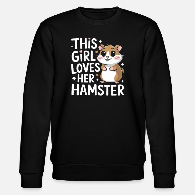 Hamster - Stanley/Stella Unisex Bio-Sweatshirt CHANGER  - Schwarz