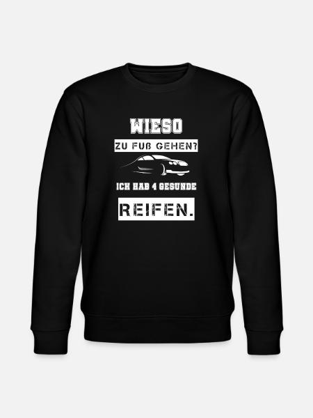 Auto Spruch cool - Stanley/Stella Unisex Bio-Sweatshirt CHANGER - Schwarz