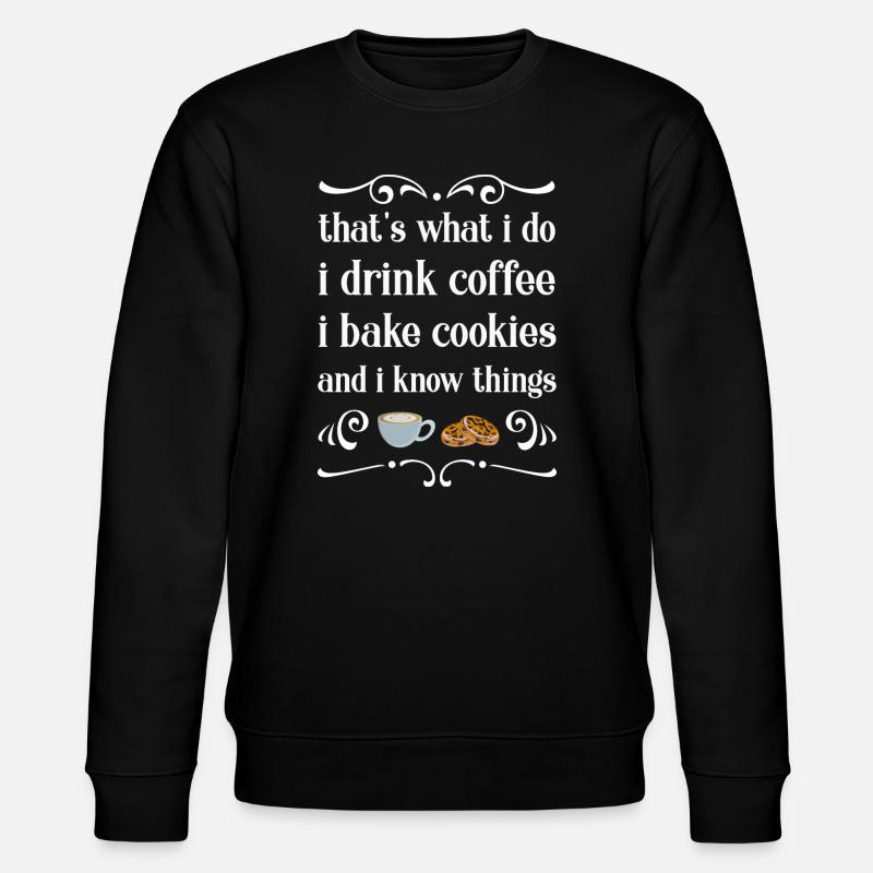 Backen Bäcker Bäckerin - Stanley/Stella Unisex Bio-Sweatshirt CHANGER  - Schwarz