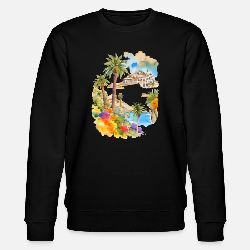 Urlaub auf den Kanaren - Stanley/Stella Unisex Bio-Sweatshirt CHANGER - Schwarz