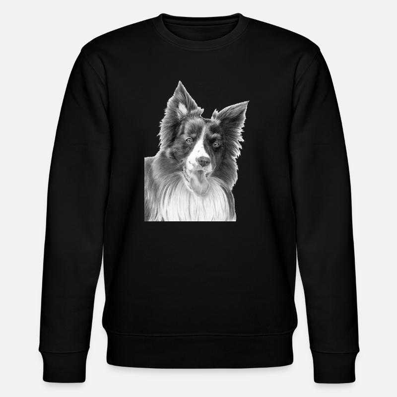 Border collie n°3 - Sweat bio CHANGER Stanley/Stella Unisexe - noir