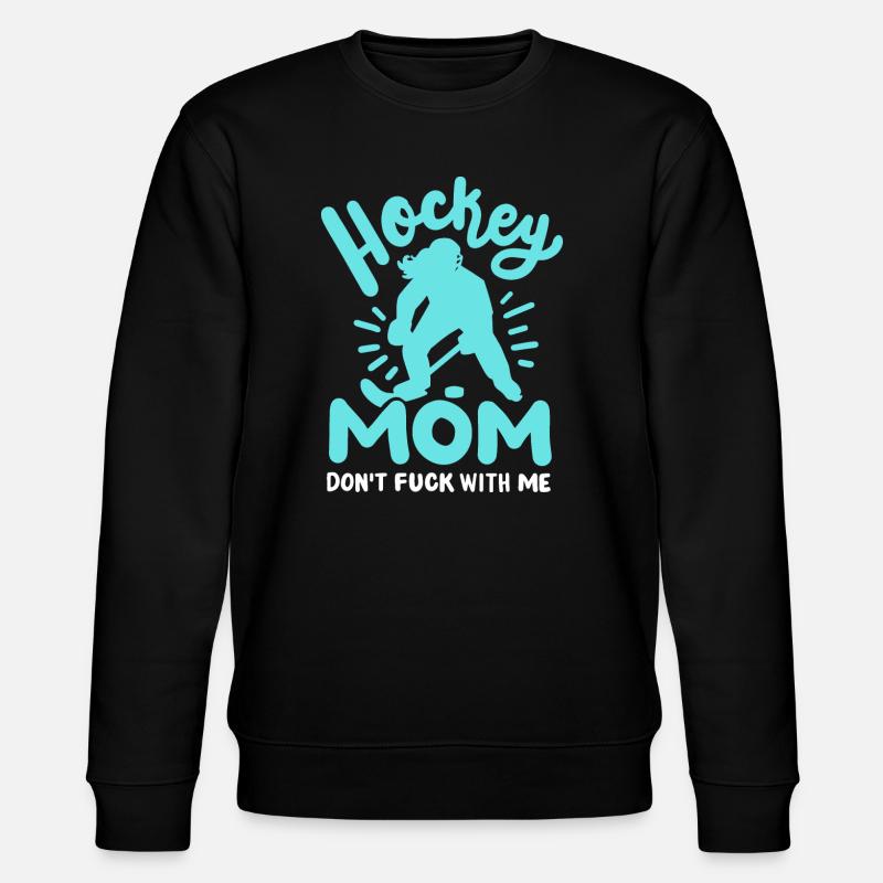 Hockey Mama Eishockeyspielerin - Stanley/Stella Unisex Bio-Sweatshirt CHANGER  - Schwarz