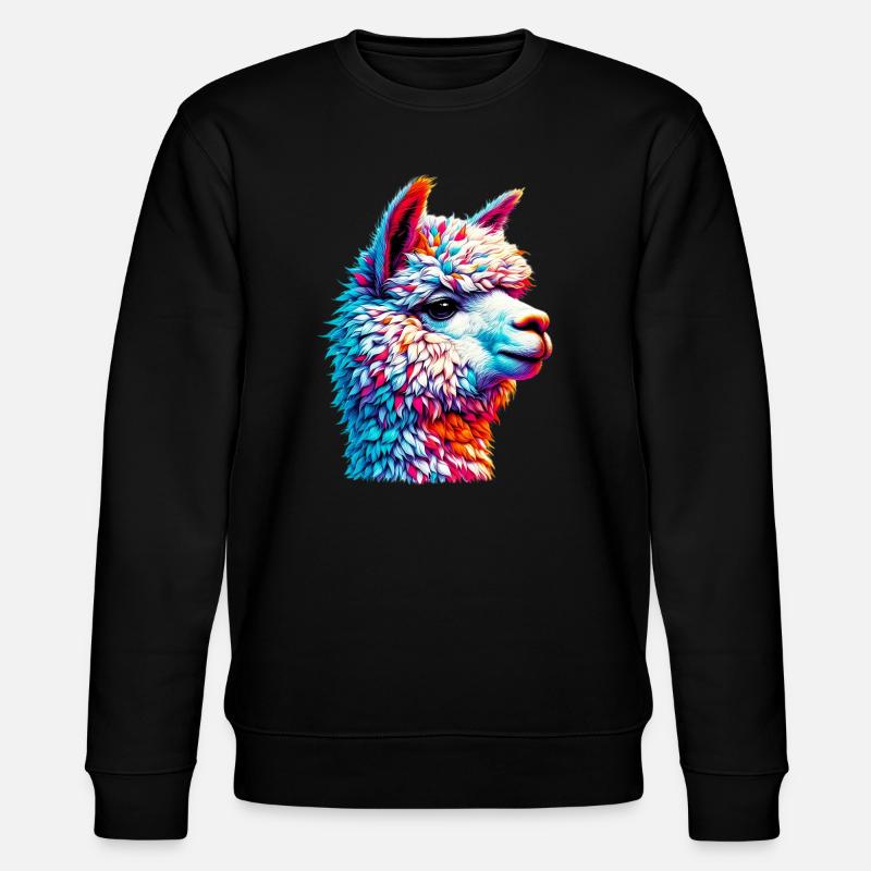 Alpaka - Stanley/Stella Unisex Bio-Sweatshirt CHANGER  - Schwarz
