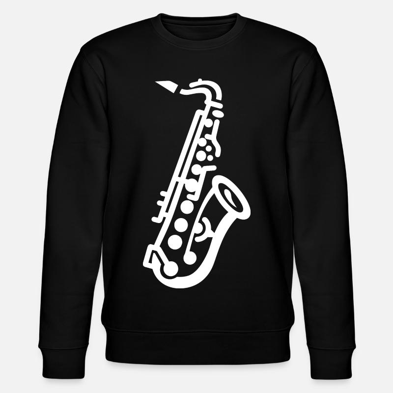 Dessin de saxophone - Sweat bio CHANGER Stanley/Stella Unisexe - noir