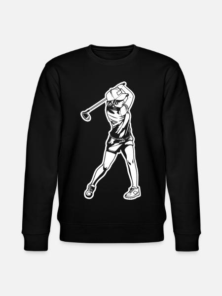Golfer Sketch - Stanley/Stella CHANGER Unisex Organic Sweatshirt - black