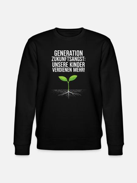 Generation Zukunftsangst - Stanley/Stella Unisex Bio-Sweatshirt CHANGER - Schwarz
