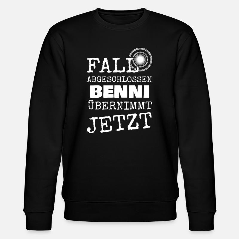 First name Benni - Stanley/Stella CHANGER Unisex Organic Sweatshirt - black