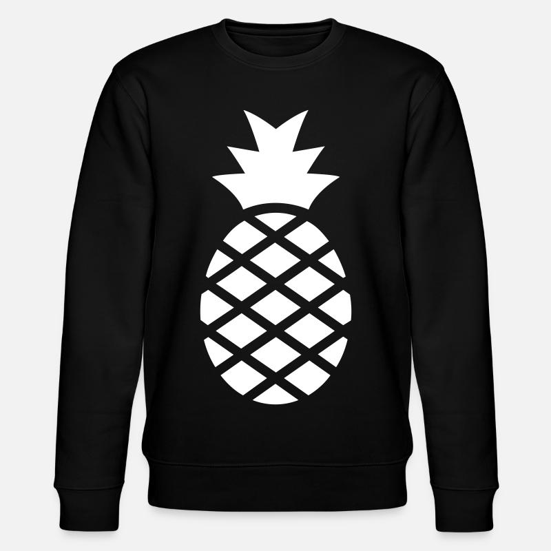 Sweet pineapple - a tropical gift - Stanley/Stella CHANGER Unisex Organic Sweatshirt - black