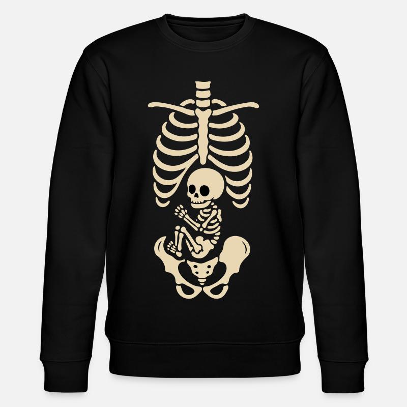 Squelette de maternité - Sweat bio CHANGER Stanley/Stella Unisexe - noir