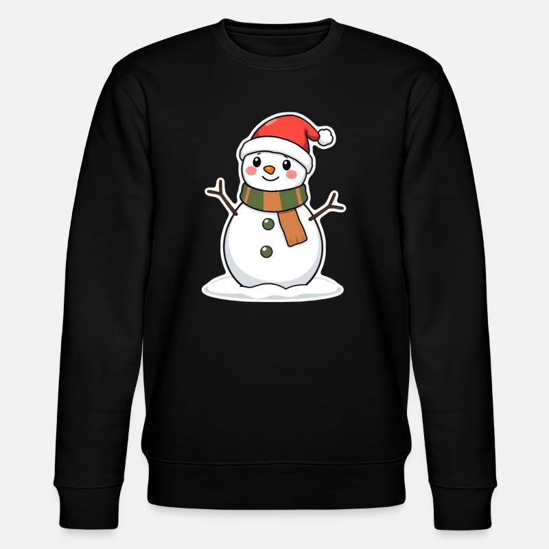Schneemann - Stanley/Stella Unisex Bio-Sweatshirt CHANGER  - Schwarz